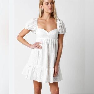 Oliviaceous Frances Baby Doll Puff Sleeve Dress - L